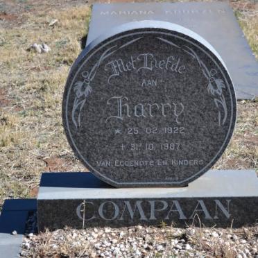 COMPAAN Harry 1922-1987