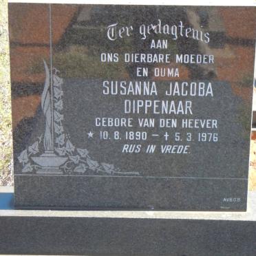 DIPPENAAR Susanna Jacoba nee VAN DEN HEEVER 1890-1976
