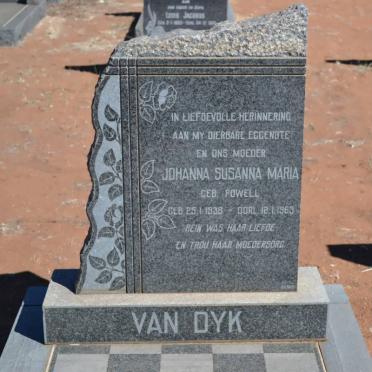 DYK Johanna Susanna Maria, van nee POWELL 1938-1963