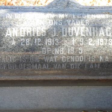DUVENHAGE Andries J. 1913-1973