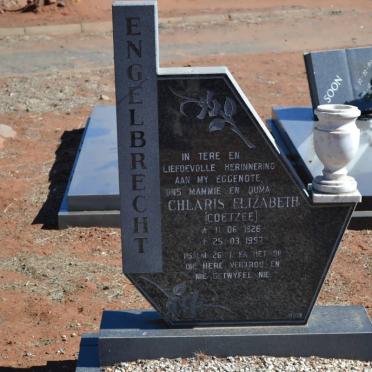 ENGELBRECHT Chlaris Elizabeth nee COETZEE 1926-1997