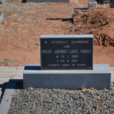 FOURIE Roelof Jacobus 1908-1991