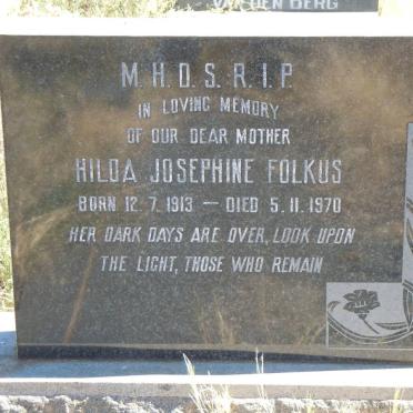 FOLKUS Hilda Josephine 1913-1970