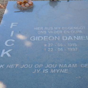 FICK Gideon Daniel 1915-1997
