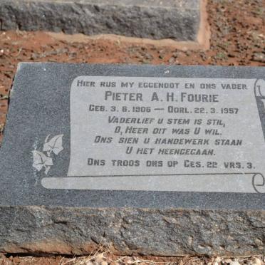 FOURIE Pieter A.H. 1906-1957
