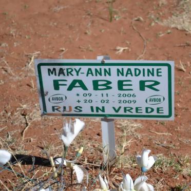FABER Mary-Ann Nadine 2006-2009