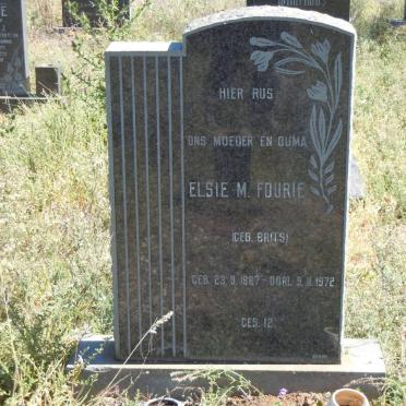 FOURIE Elsie M. nee BRITS 1887-1972