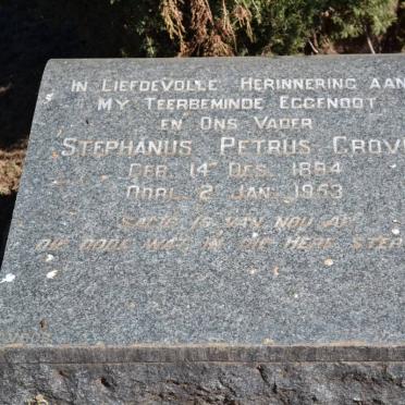 GROVE Stephanus Petrus 1884-1953