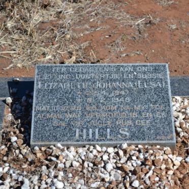 HILLS Elizabeth Johanna 1947-1948
