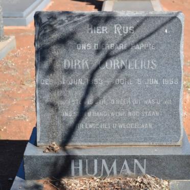 HUMAN Dirk Cornelius 1893-1958