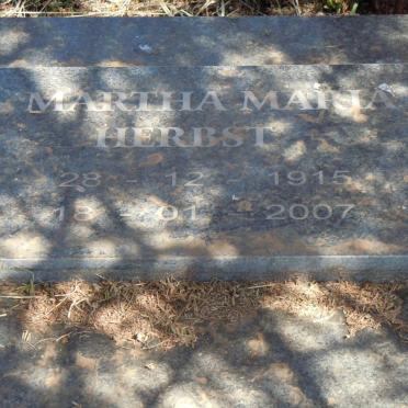 HERBST Martha Maria 1915-2007