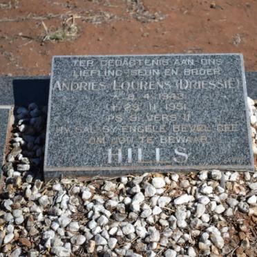 HILLS Andries Lourens 1943-1951