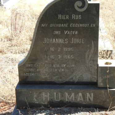 HUMAN Johannes Jurie 1895-1965