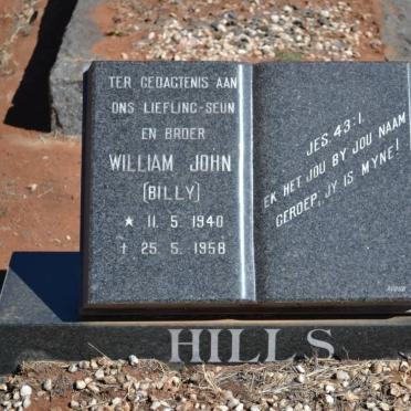 HILLS William John 1940-1958