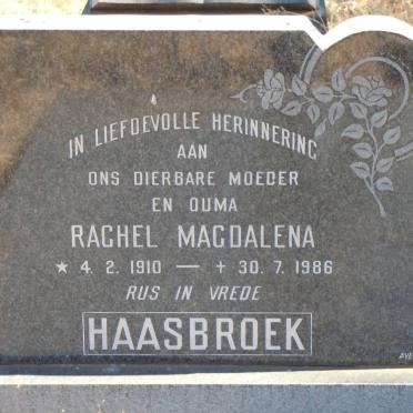 HAASBROEK Rachel Magdalena 1910-1986