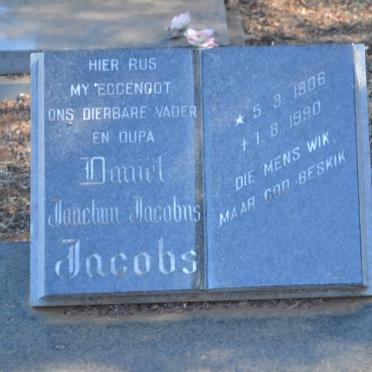 JACOBS Daniel Joachim Jacobus 1906-1990