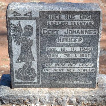 KRUGER Gert Johannes 1949-1950