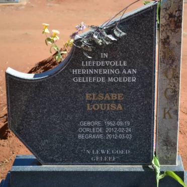 KOCK Elsabe Louisa 1952-2012