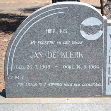 KLERK Jan, de 1905-1964
