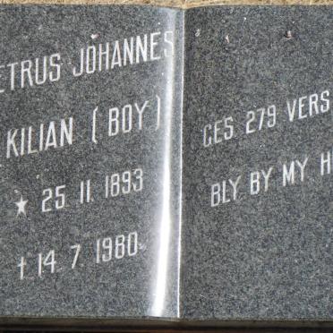 KILIAN Petrus Johannes 1893-1980