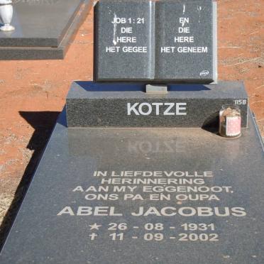 KOTZE Abel Jacobus 1931-2002