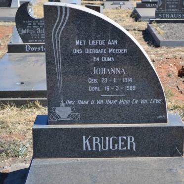 KRUGER Johanna 1914-1989