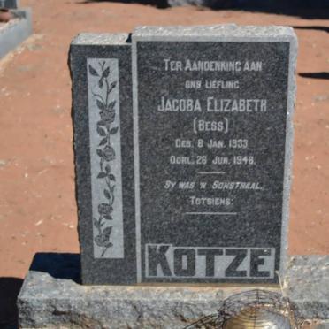 KOTZE Jacoba Elizabeth 1933-1948