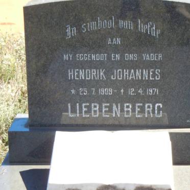 LIEBENBERG Hendrik Johannes 1909-1971