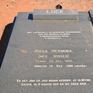LOCK Rosa Hermina nee VISSER 1928-2000