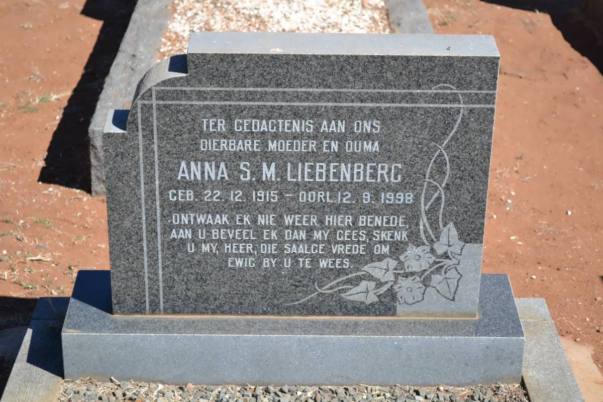 LIEBENBERG Anna S.M. 1915-1998