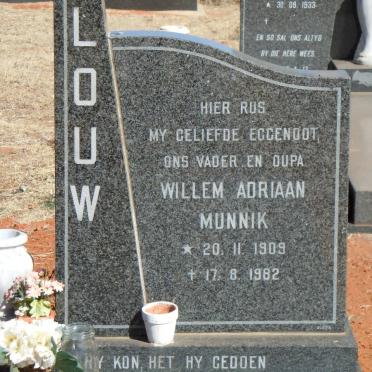 LOUW Willem Adriaan Munnik 1909-1982