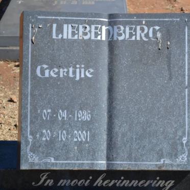 LIEBENBERG Gertjie 1936-2001