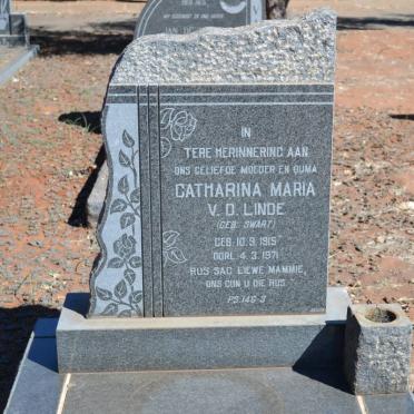 LINDE Catharina Maria, v.d. nee SWART 1915-1971