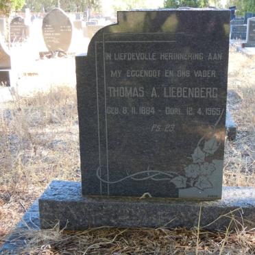 LIEBENBERG Thomas A. 1884-1965