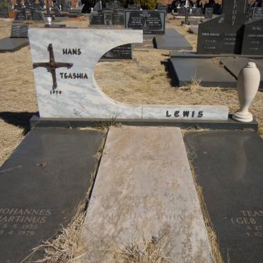 LEWIS Johannes Martinus 1935-1979 &amp; Teashia PAYNE 1940-1979