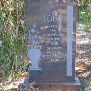 LOUW Gideon J. 1924-1968