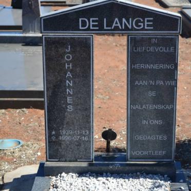 LANGE Johannes, de 1939-1996