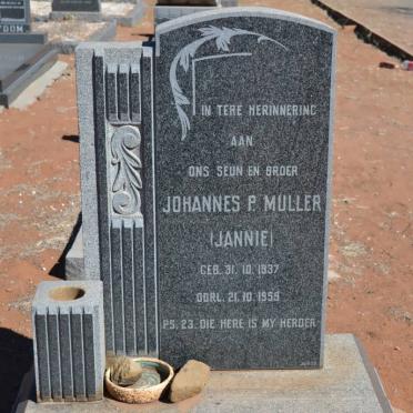 MULLER Johannes P. 1937-1959