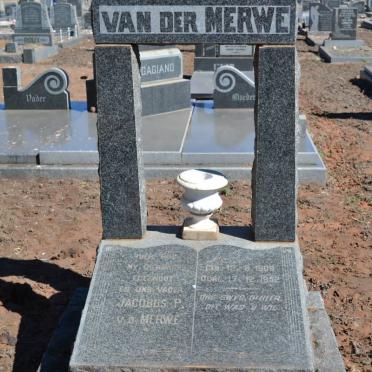 MERWE Jacobus P., van der 1909-1952
