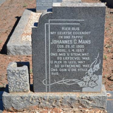 MANS Johannes C. 1900-1957