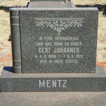 MENTZ Gert Johannes 1945-1976