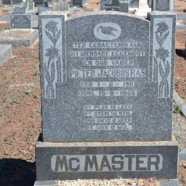McMASTER Pieter Jacobus Ras 1911-1956