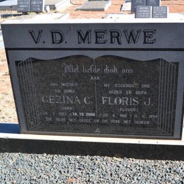 MERWE Floris J., v.d. 1918-1994 &amp; Gezina C. 1923-2000