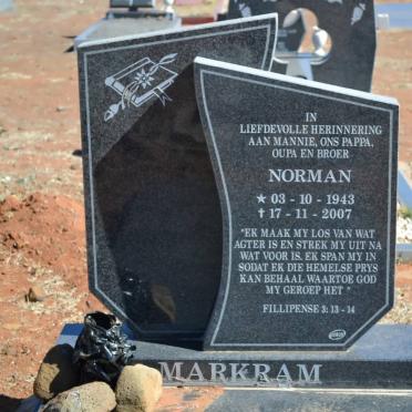 MARKRAM Norman 1943-2007