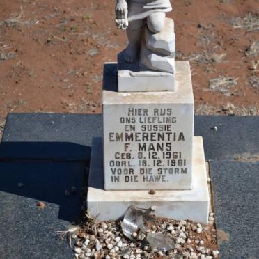 MANS Emmerentia F. 1961-1961