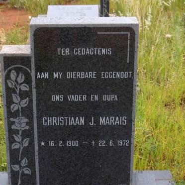 MARAIS Christiaan J. 1900-1972