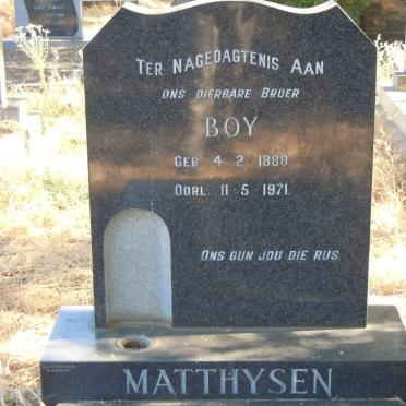 MATTHYSEN Boy 1888-1971
