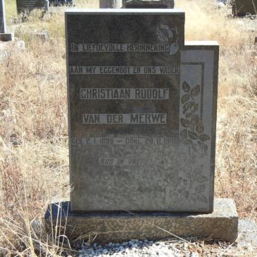 MERWE Christiaan Rudolf, van der 1896-1966