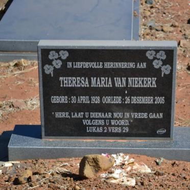 NIEKERK Theresa Maria, van 1928-2005