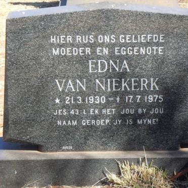 NIEKERK Edna, van 1930-1975